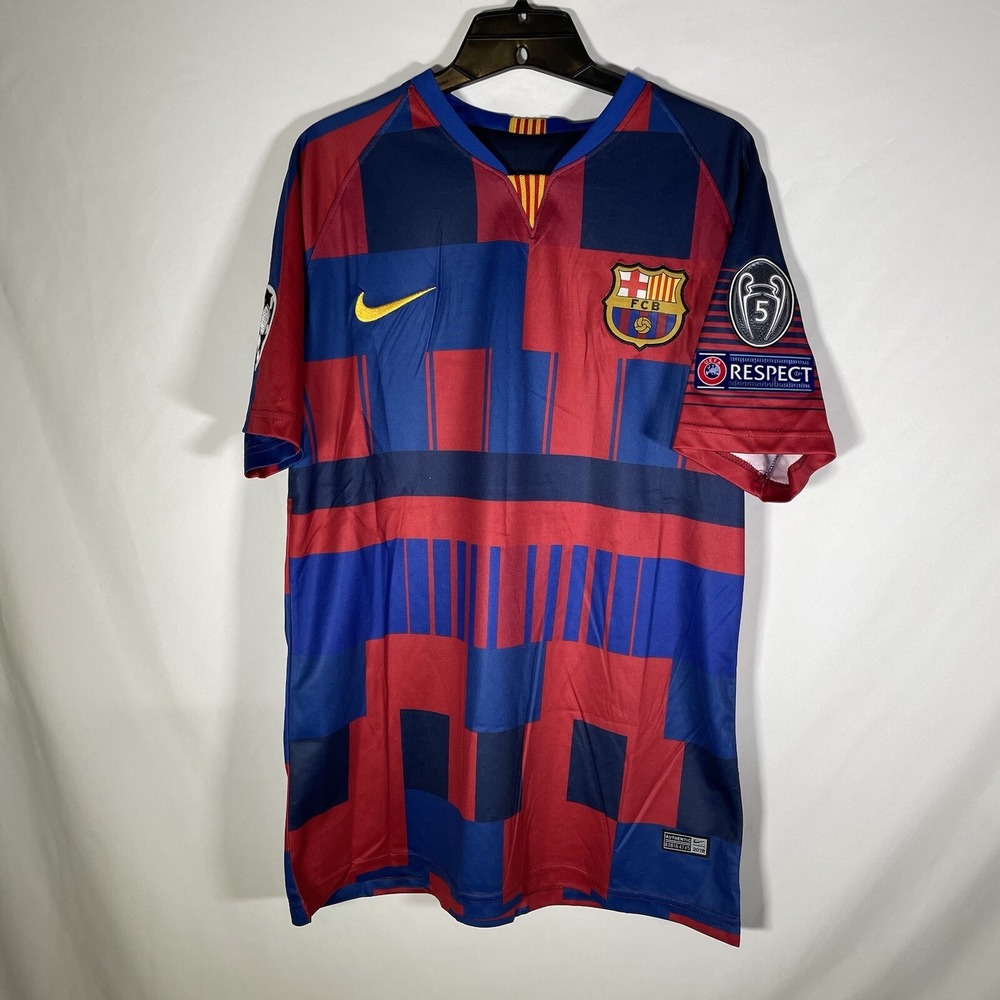 2018 Barcelona Home Jersey #10 Messi Medium Nike Soccer Football La Liga NWT
